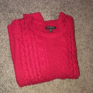 Red sweater shirt